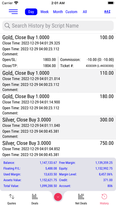 TradeX Trader Screenshot
