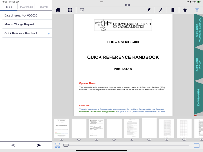 De Havilland Flight Deck