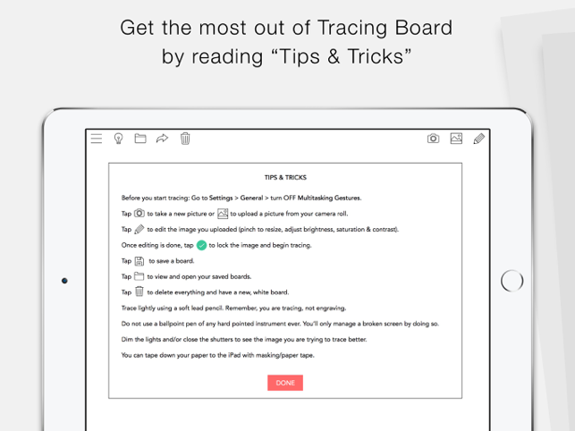 ‎Tracing Board Screenshot