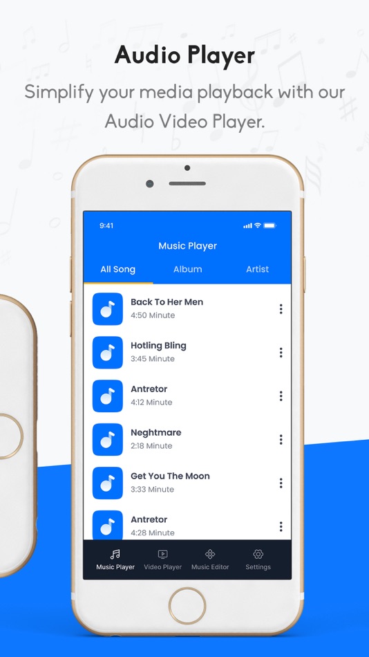 #5. K Music Player : Media Player (iOS) By: Kachhadiya Kaushikbhai