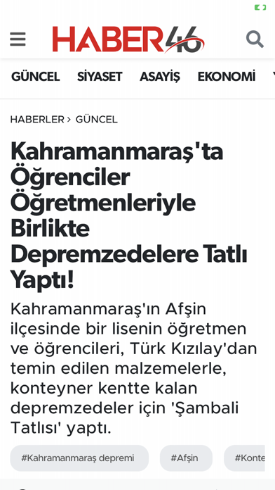 Haber46.com Screenshot