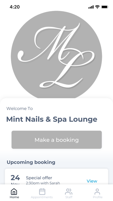 Mint Nails & Spa Lounge Screenshot
