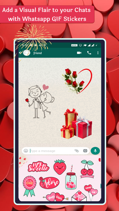 Valentine Day GIF & Stickers Screenshot