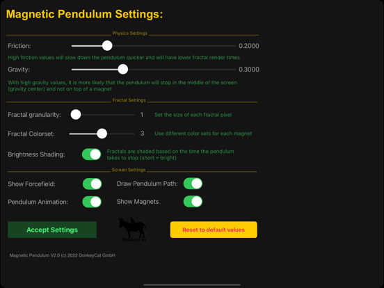Screenshot #6 pour Magnetic Pendulum