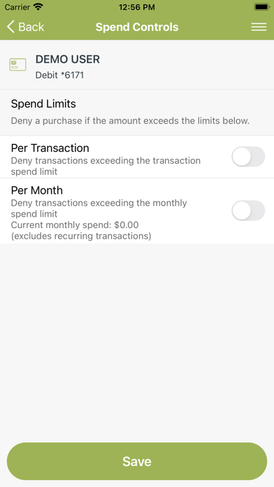 Intrepid CU CardControl Screenshot