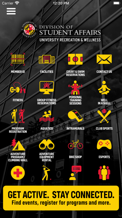 UMD Recreation & Wellness Screenshot