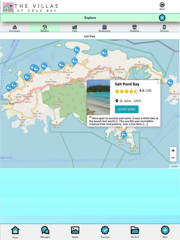 Villas at Cruz Bay iPad screenshot 10 - Travel app