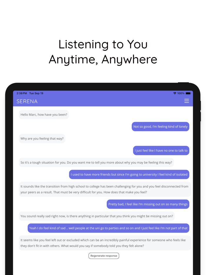 Serena AI Emotional Support