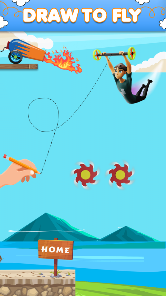 Draw Flights Line Bridge Game - 1.1 - (iOS)