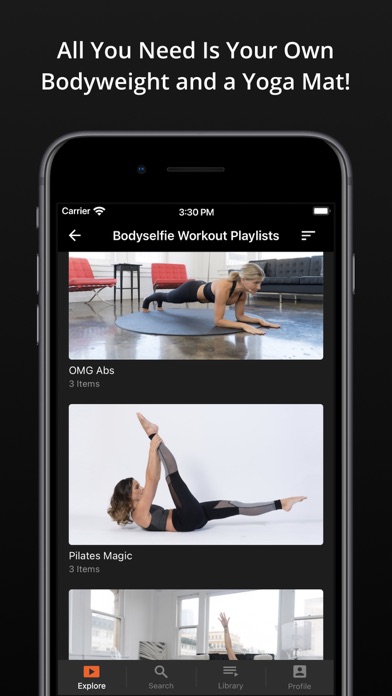 BodyselfieTV Online Workouts Screenshot