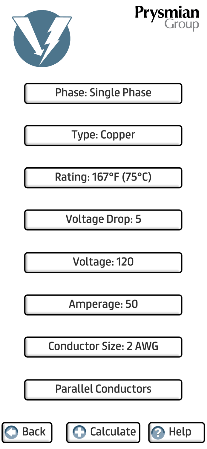 Prysmian Group Voltage Drop