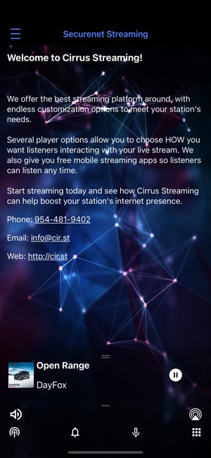 Securenet Systems / Cirrus Streaming