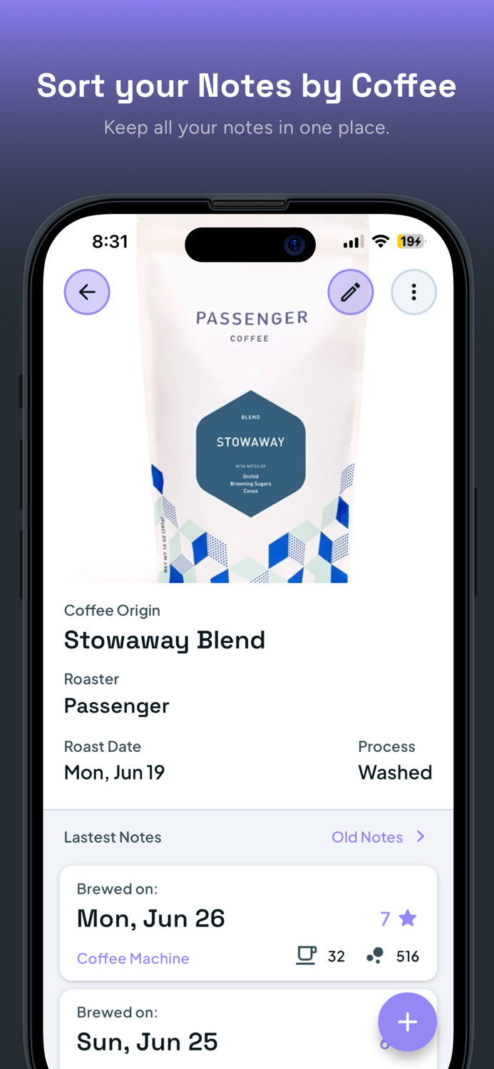 Optimal Coffee Notes