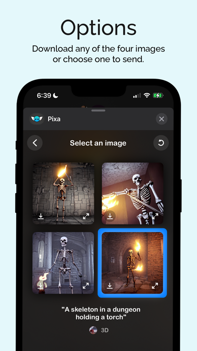 Pixa - AI Images for iMessage Screenshot