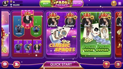 Spades Frenzy: Unlimited Play Screenshot