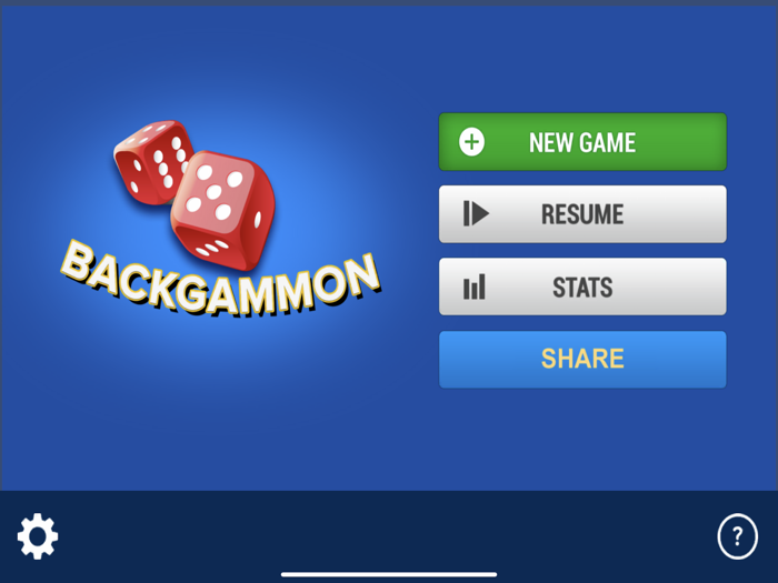 Backgammon board game Classic