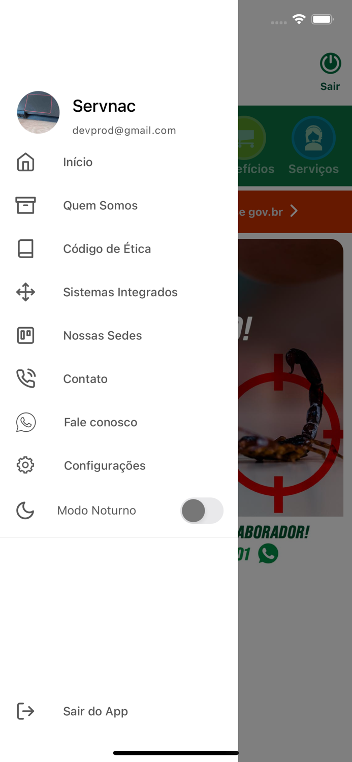 App Servnac Colaborador