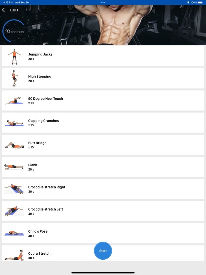 Six Pack in 30 Days Core Abs