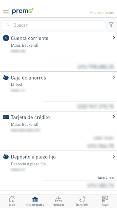 PREMO Móvil Screenshot
