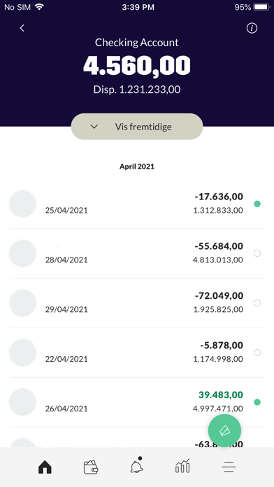 Rise Sparekasse. Screenshot