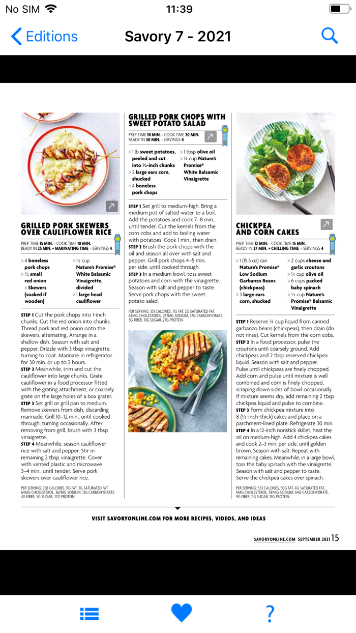 Savory Mag. Giant Food Stores