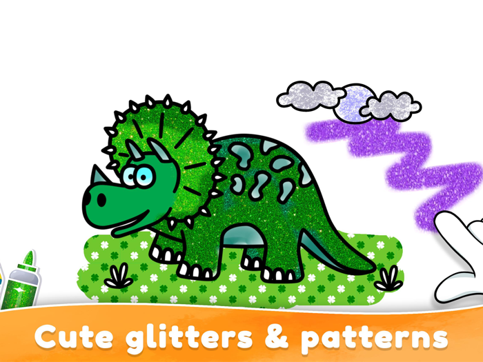 Toddler Coloring Page Glitter