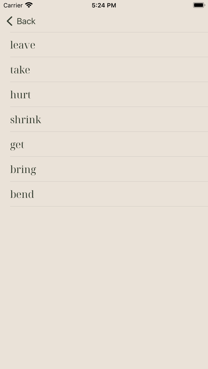English verbs easy to learn
