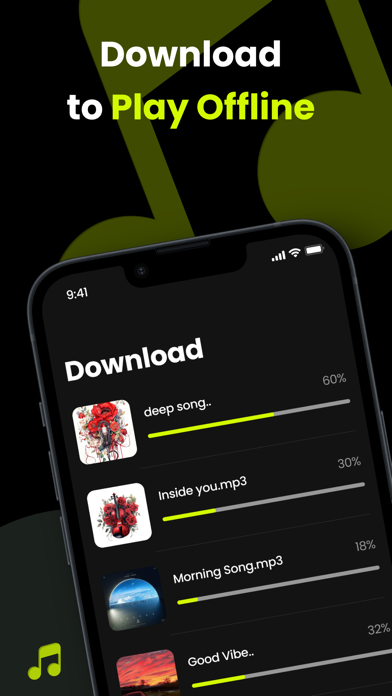 Screenshot #1 pour Offline Music Player Pro