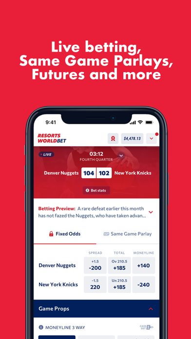 Resorts World Bet Screenshot