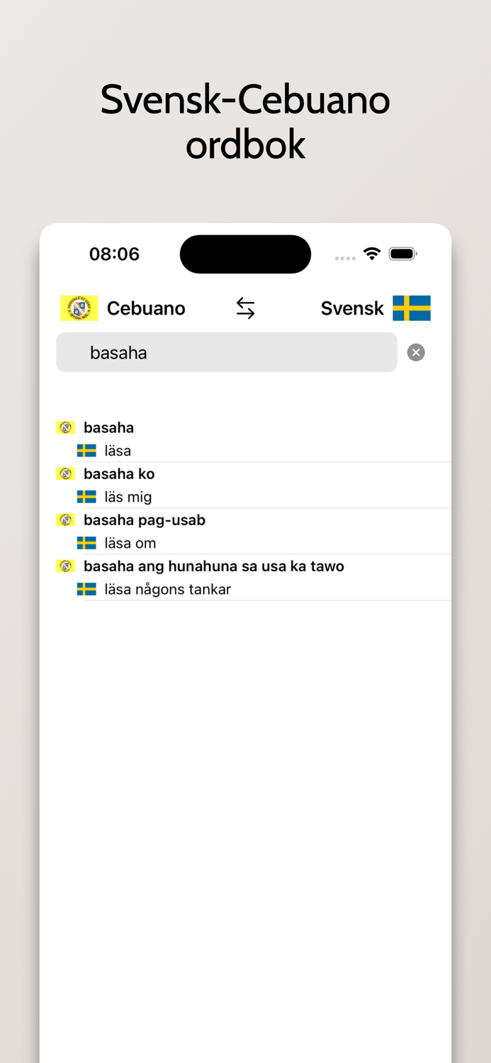 Cebuano-Svensk ordbok
