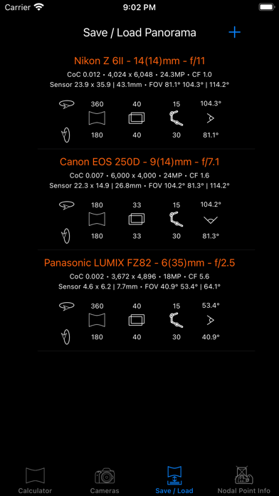 Panorama Calculator Pro Screenshot
