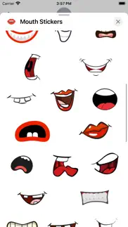 mouth stickers iphone screenshot 2