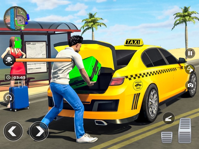 Jogo de simulador de táxi de carro urbano: simulador de aventura