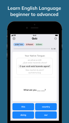 English Language Learning App screenshot 1
