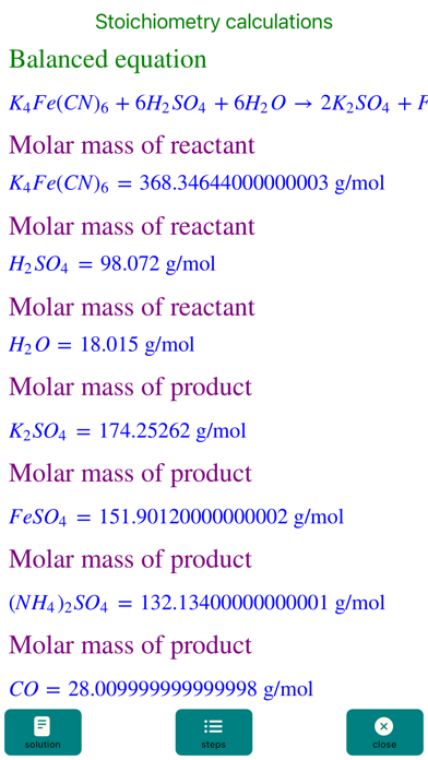 Chemical-Equation-Balance Pro Screenshot