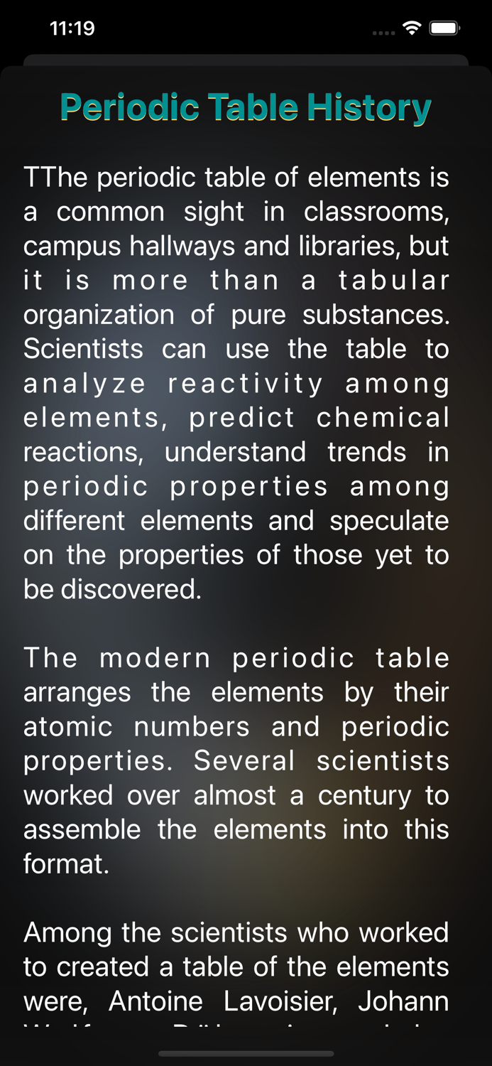 Chemical Elements Quiz and Study