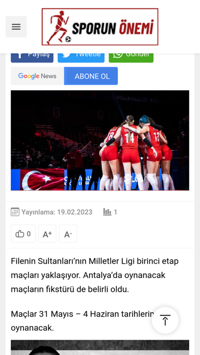 Sporun Önemi Screenshot