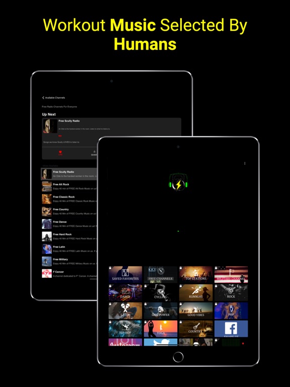 Murph Workout Radio iPad screenshot 1 - Music app