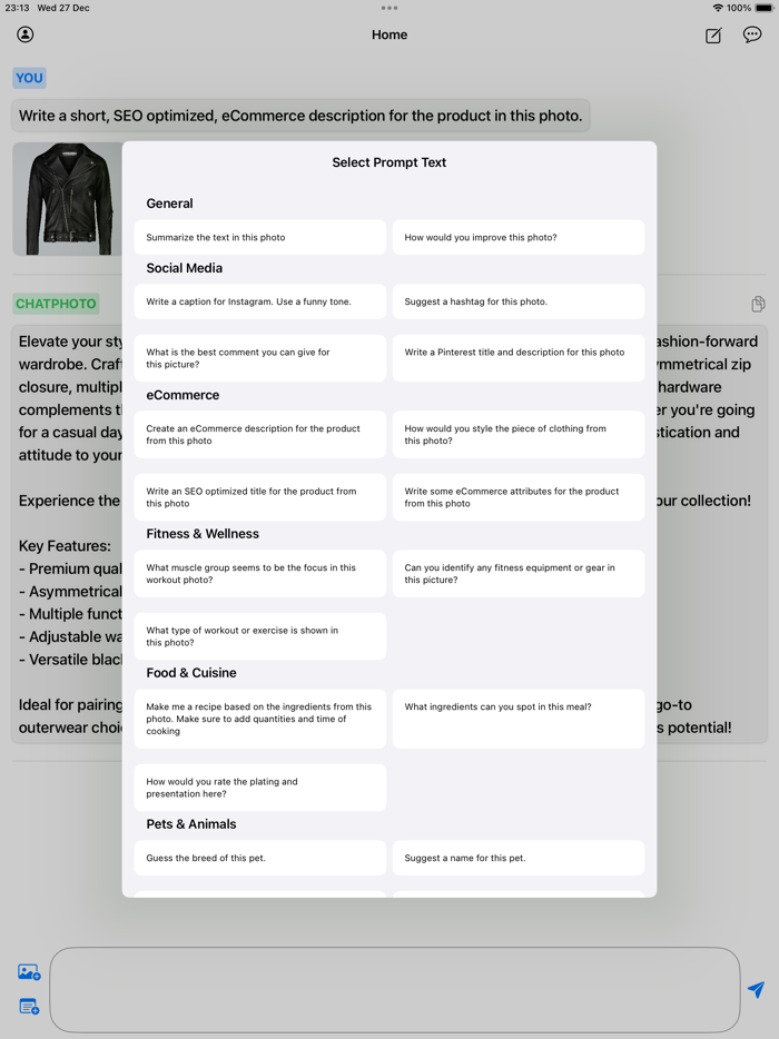 ChatPhoto Ai Image To Text