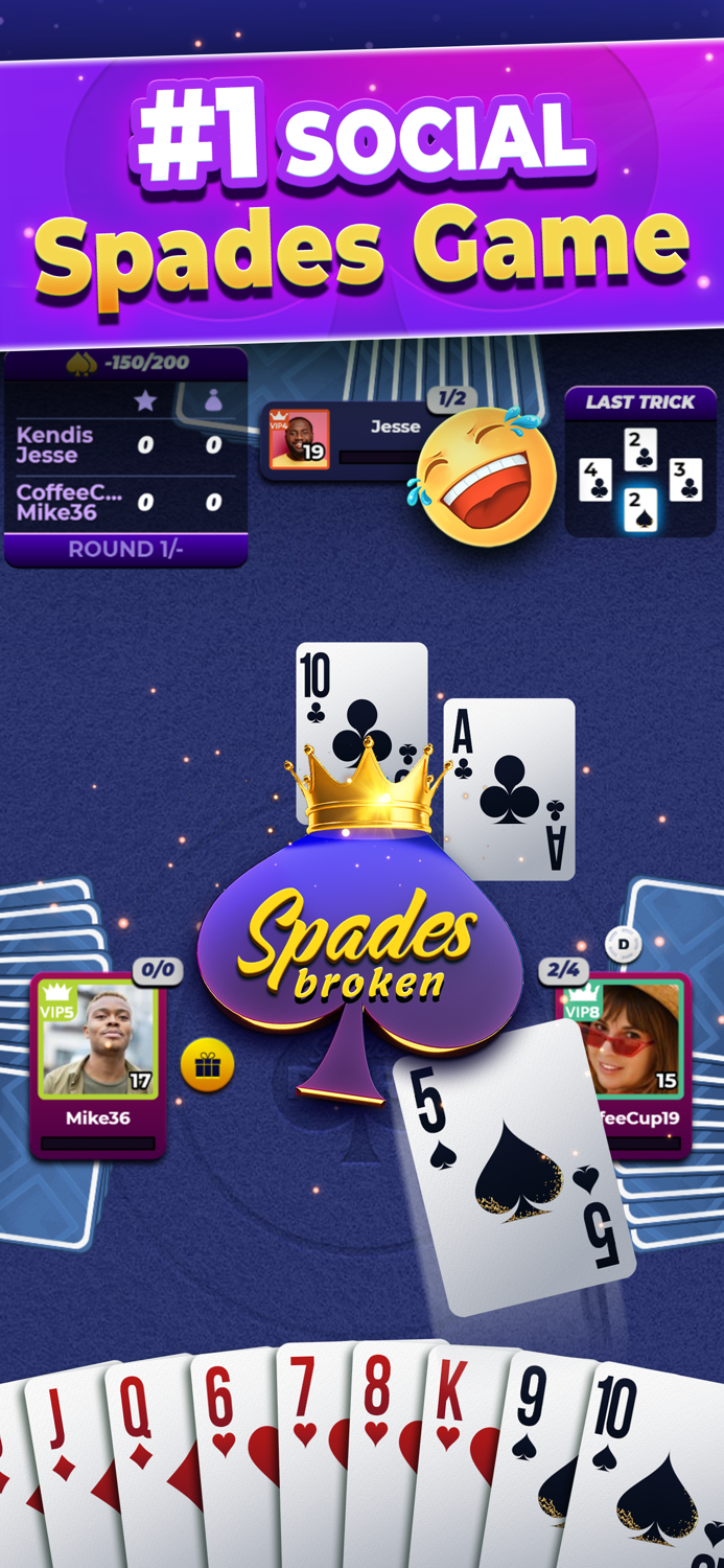 VIP Spades - Online Card Game
