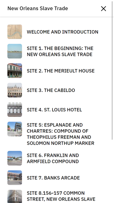 New Orleans Slave Trade App Screenshot