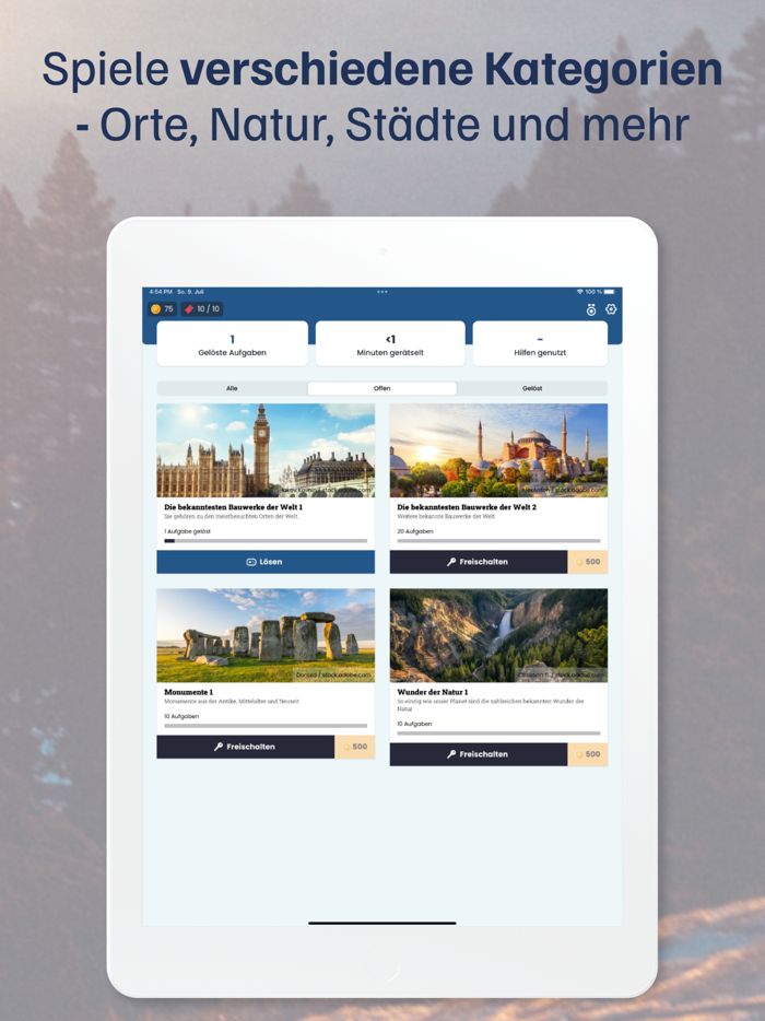 Geographie Quiz mit Bilder