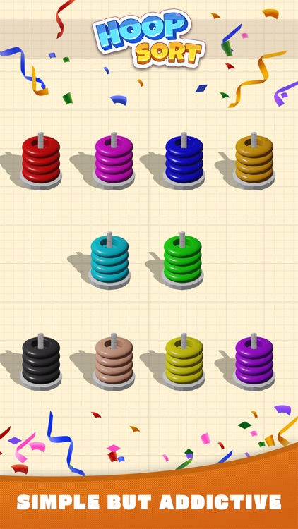 Hoop Sort Puzzle - Color Ring screenshot-3