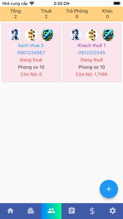 Quản Lý Phòng Trọ Việt Nam Screenshot