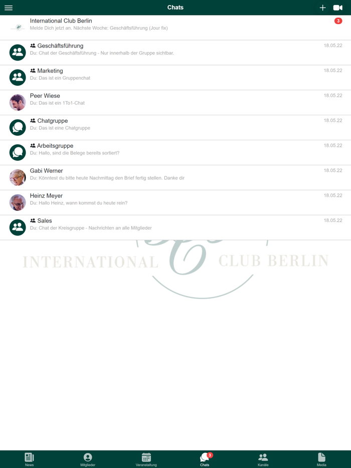 International Club Berlin App