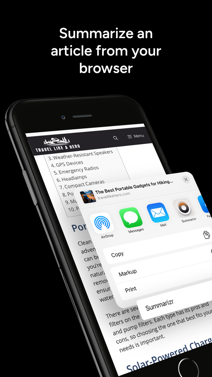 Summarizr AI Text Summarizer