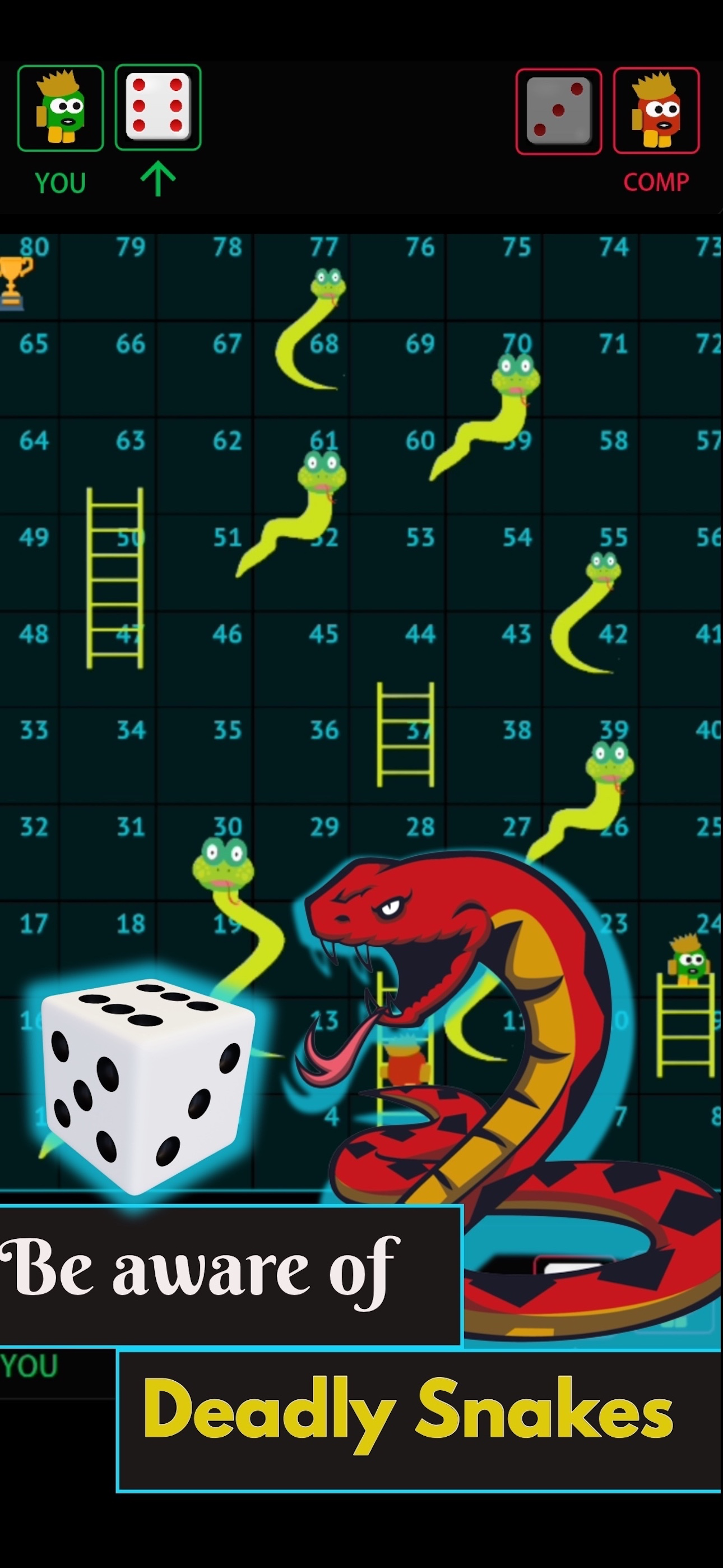 Snakes & Ladders : Dice Roll