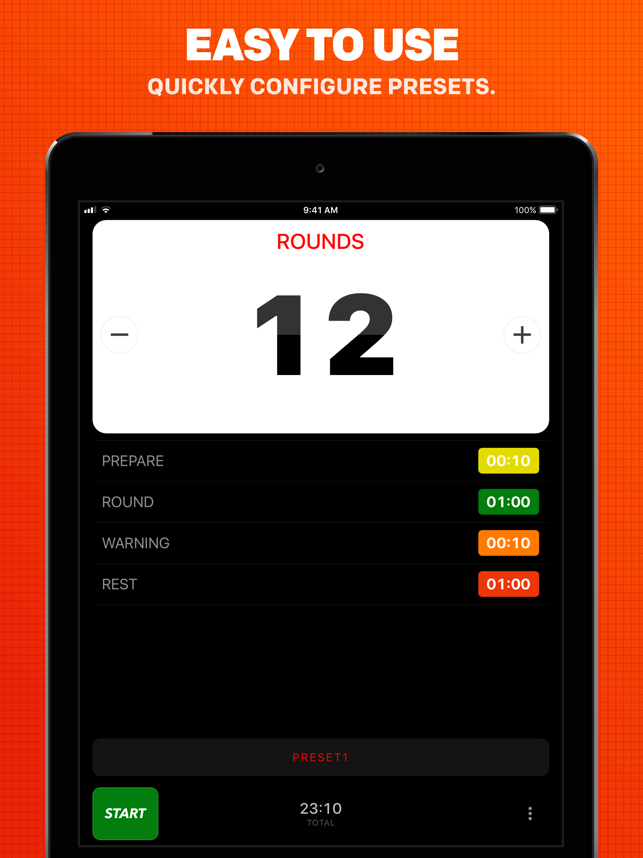 ‎Boxing Timer Pro Round Timer Screenshot