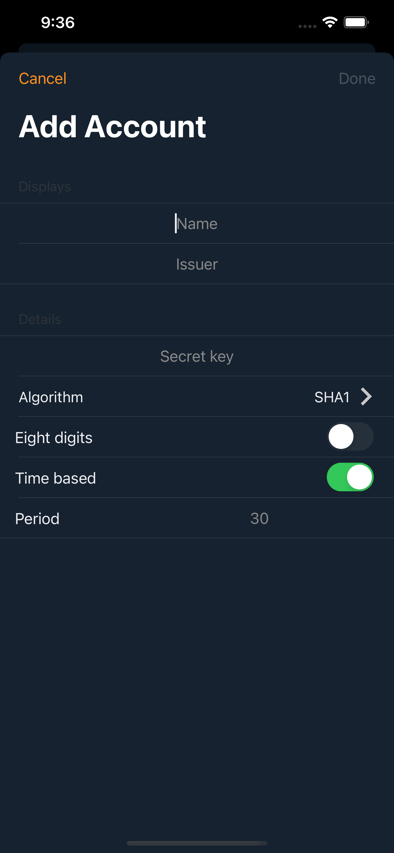 Mobile OTP Authenticator