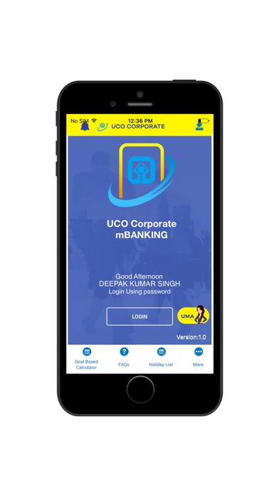 UCO Corporate mBanking Screenshot
